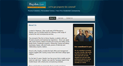 Desktop Screenshot of haydenlaw.co.nz