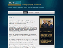 Tablet Screenshot of haydenlaw.co.nz